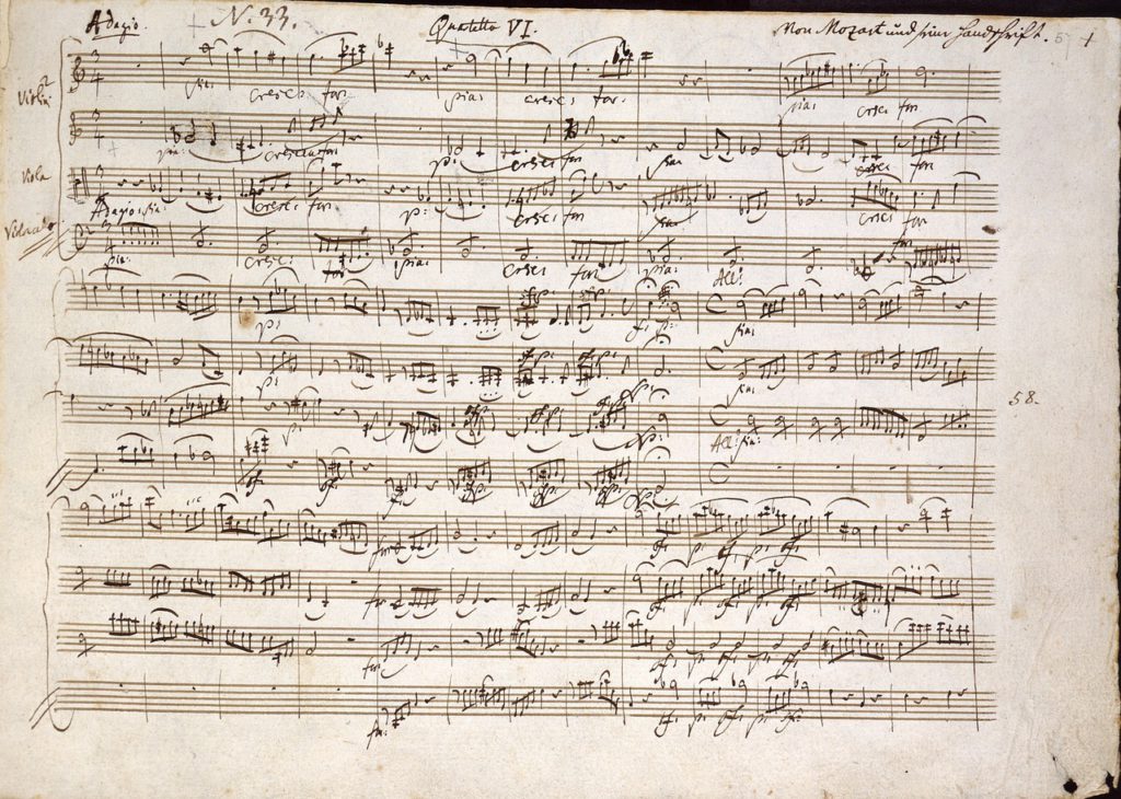 Mozart, cuarteto en C